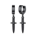 Black Knife Earrings
